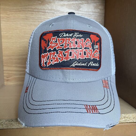 Detroit Tigers Spring Training 2018 New Era Mesh Snapback Hat Cap Rare MLB - Picture 2 of 12